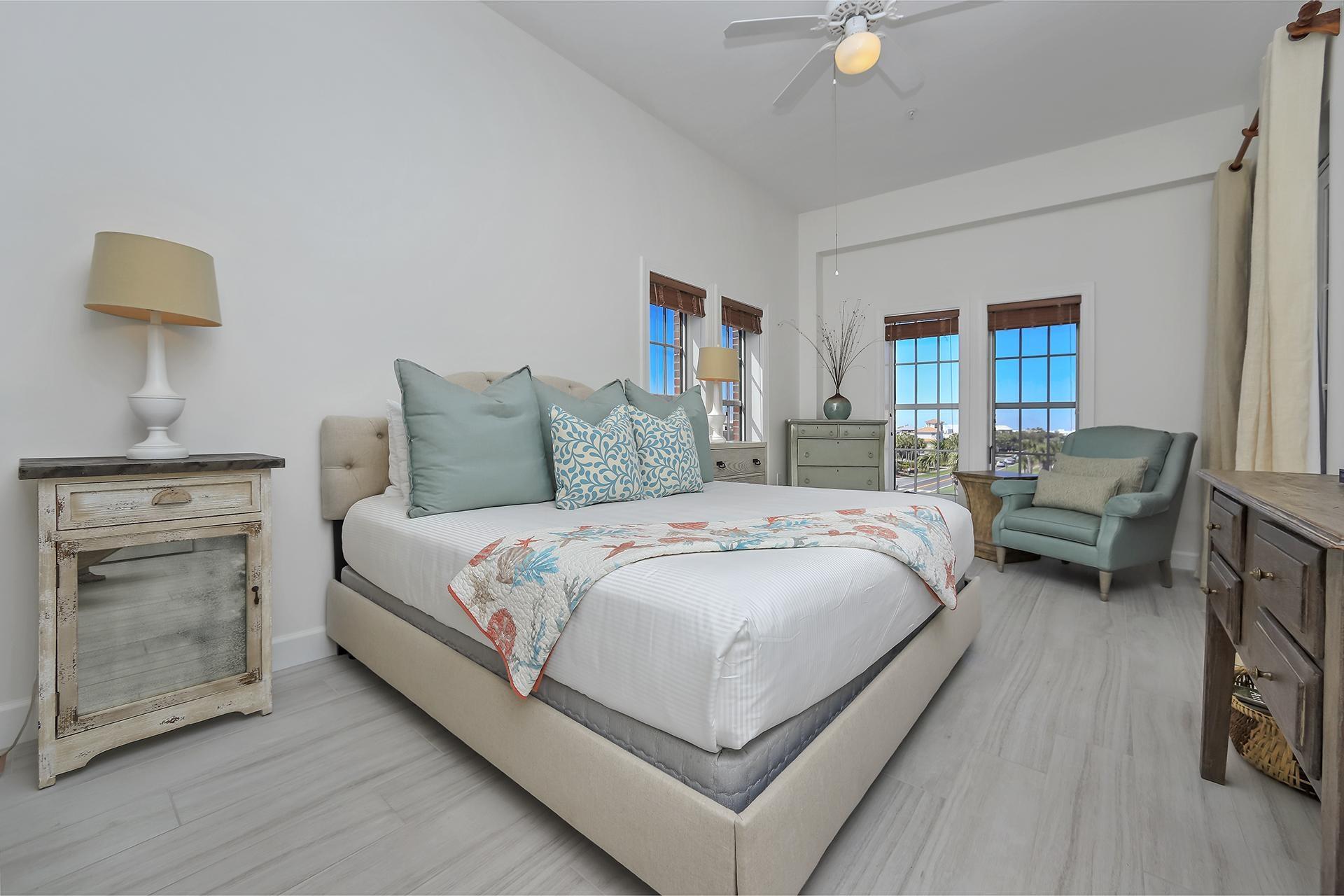 10343 East County 30-a Hwy Inlet Beach, Unit 305 Inlet Beach, FL 32461 - Photo 13 of 19 a bed room with a bed and a chair