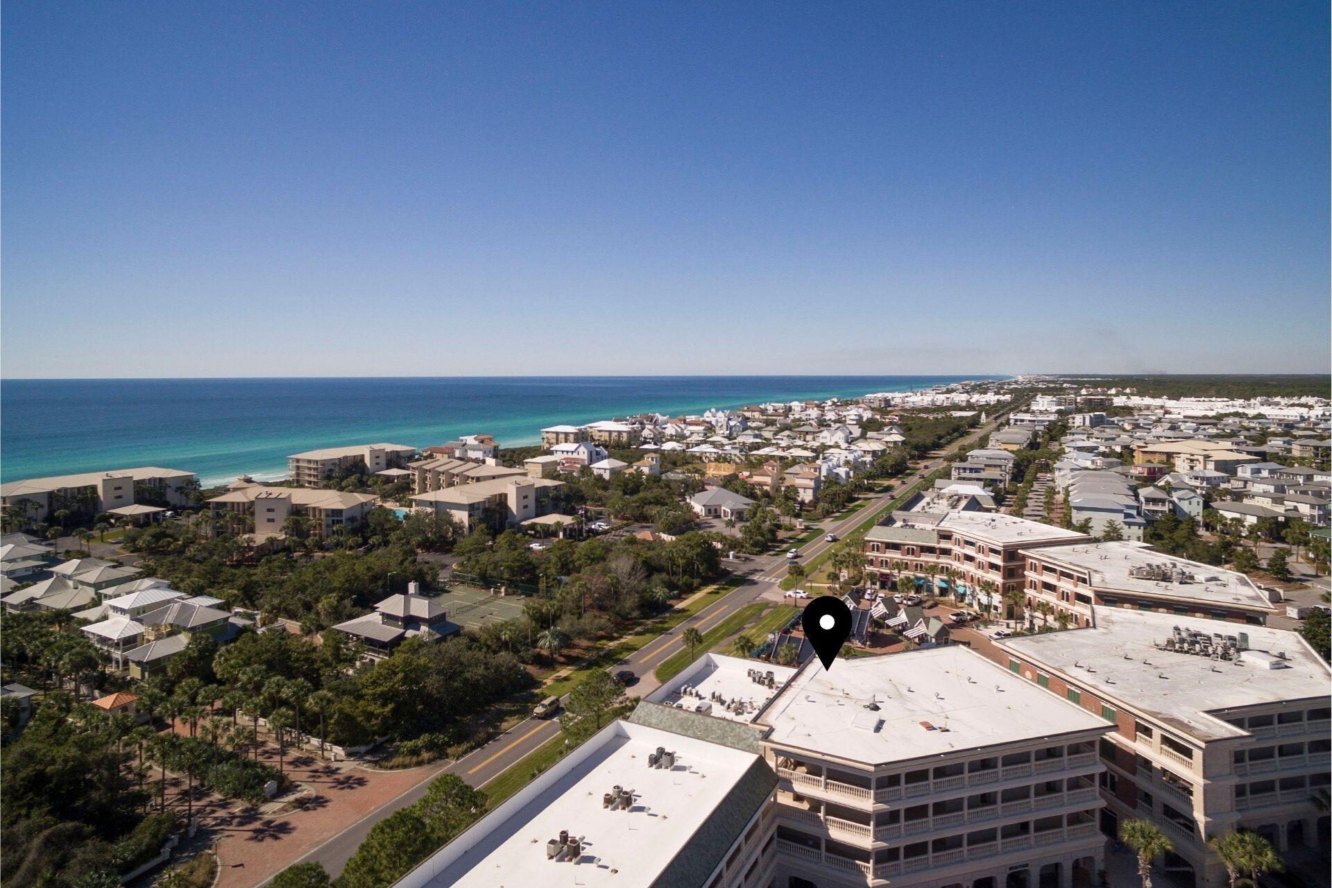 10343 East County 30-a Hwy Inlet Beach, Unit 305 Inlet Beach, FL 32461 - Photo 3 of 19 an aerial view of residential building with parking space