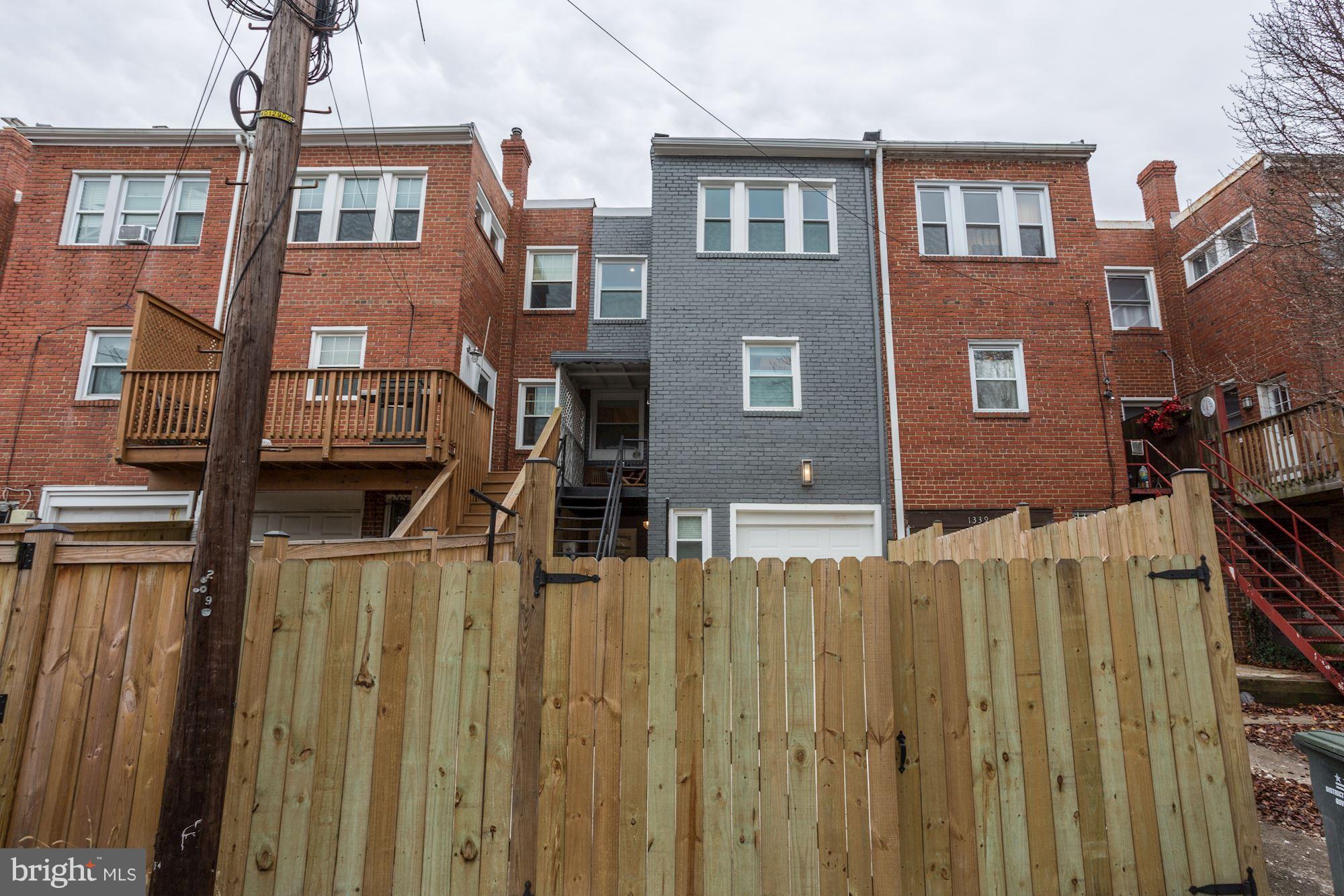 1337 Rittenhouse Street Northwest Washington, DC 20011 - Photo 22 of 22 Exterior (Rear)