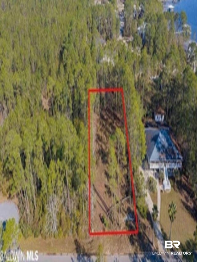 9030 Bay Point Drive Elberta, AL 36530 - Photo 16 of 16 Aerial overview of property's location featuring property parcel outlined