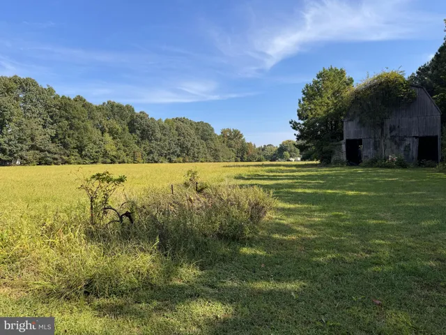 a view of a lake with a yard