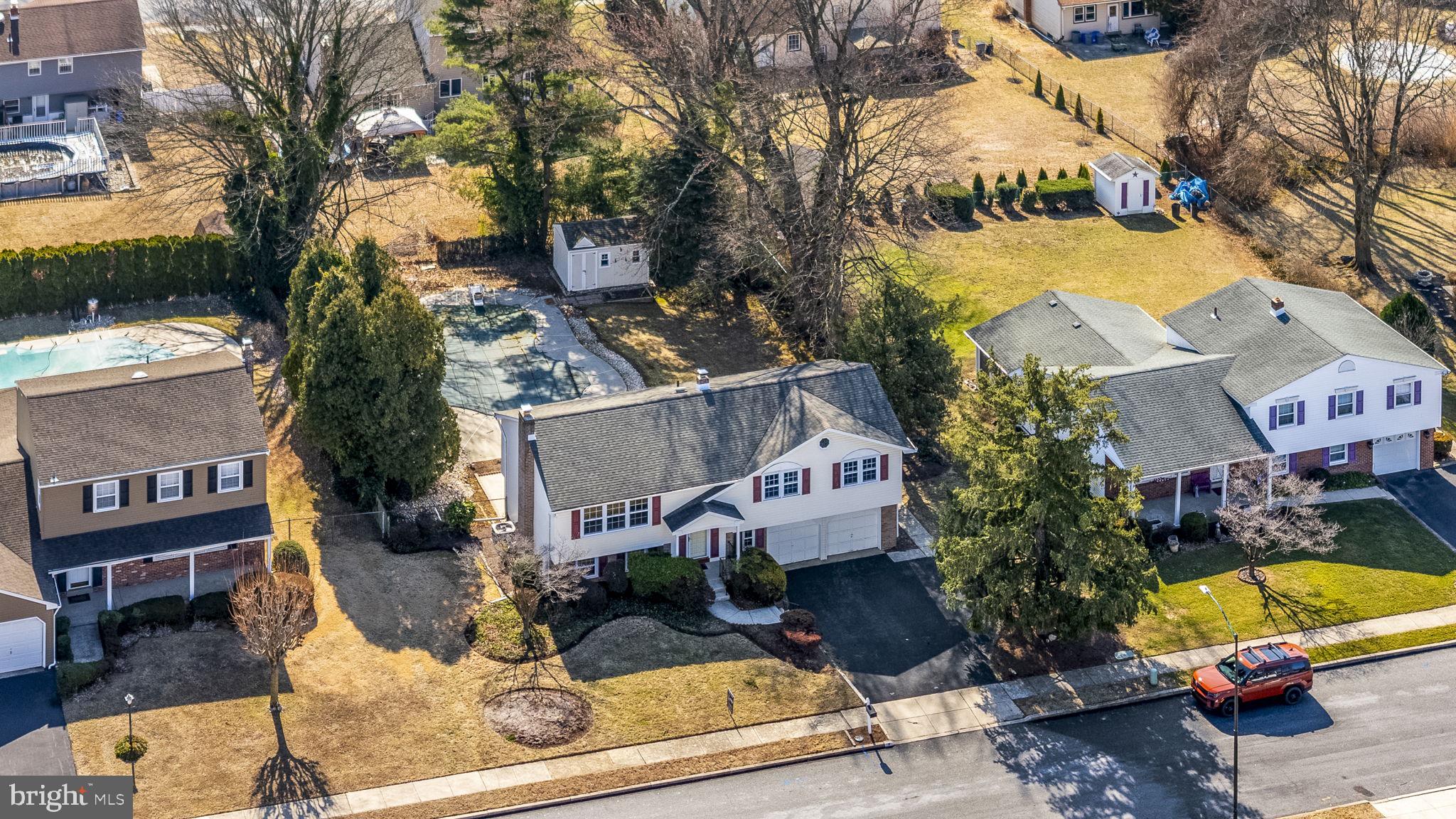 6 Morgan Road Aston, PA 19014 - Photo 4 of 33 an aerial view of a house with garden space and street view