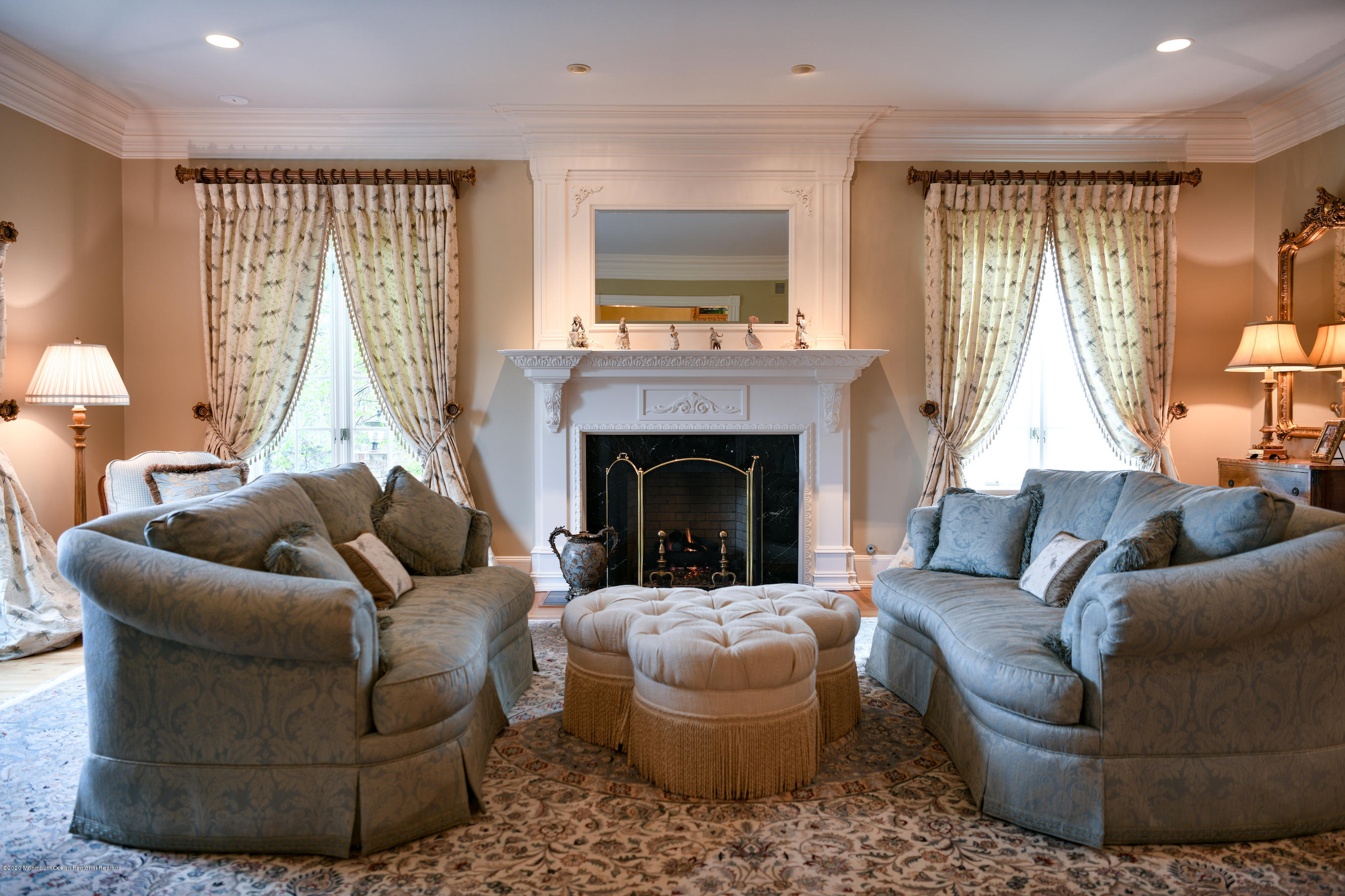 25 Ramsey Road Lebanon, NJ 08833 - Photo 12 of 49 a living room with furniture and a fireplace
