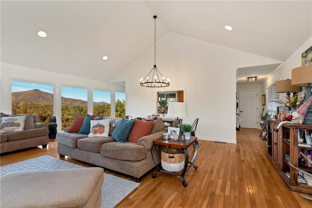 962 Woodbrier Sautee Nacoochee, GA 30571 - Photo 14 of 52 a living room with furniture and wooden floor