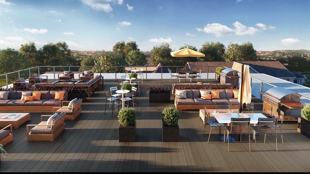 3531 Washington Street, Unit 411 Boston, MA 02130 - Photo 4 of 7 a view of a terrace with seating area