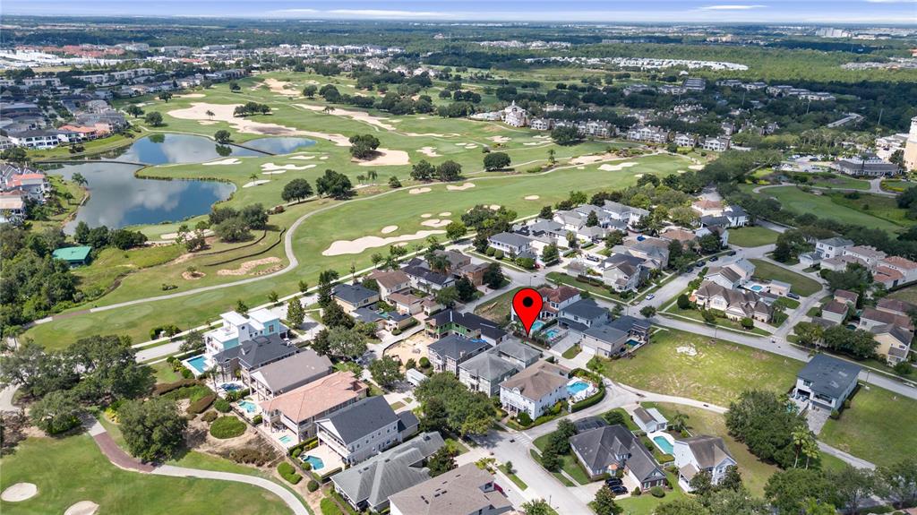 1208 Radiant Street Reunion, FL 34747 - Photo 42 of 47 an aerial view of residential houses with outdoor space
