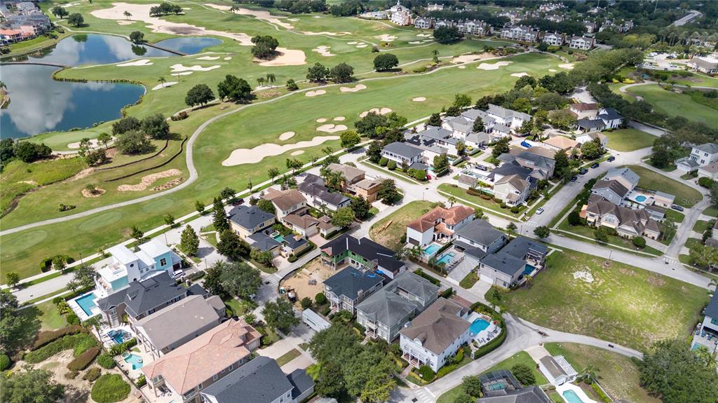 1208 Radiant Street Reunion, FL 34747 - Photo 44 of 47 an aerial view of residential houses with outdoor space