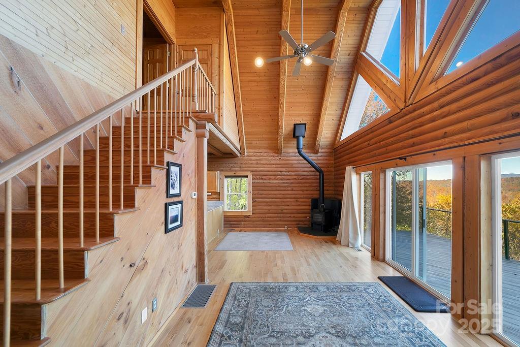85 Ridge Road Rosman, NC 28772 - Photo 8 of 48 a view of entryway with wooden floor
