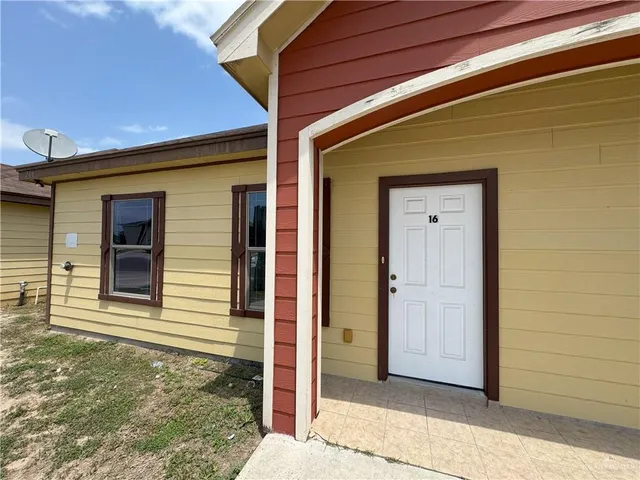 a view of front door of house