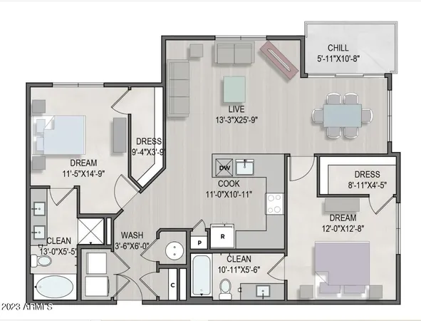 $1,838 | 26800 North 27th Avenue, Unit B3, Phoenix, AZ 85085