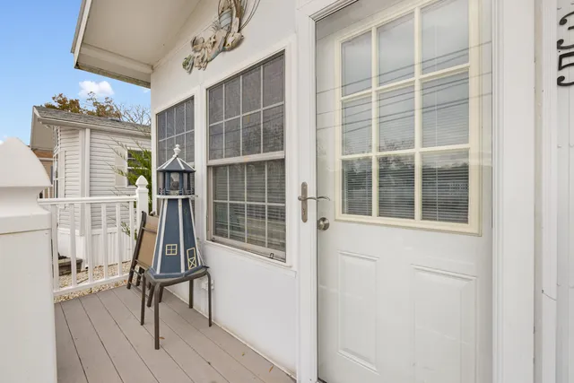 a view of a house with a porch