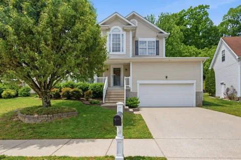 a front view of house with yard