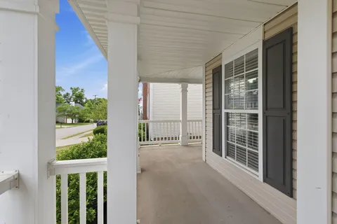 a view of a porch