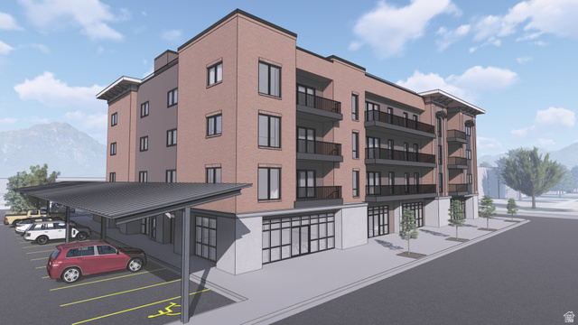 84 South 100 West Vernal, UT 84078 - Photo 3 of 5 Contemporary multi-story building featuring a brick facade and ground-level commercial spaces