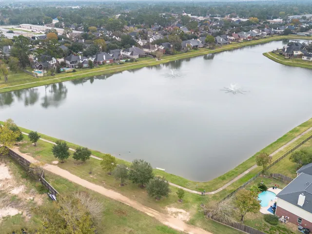 a view of an ocean and city