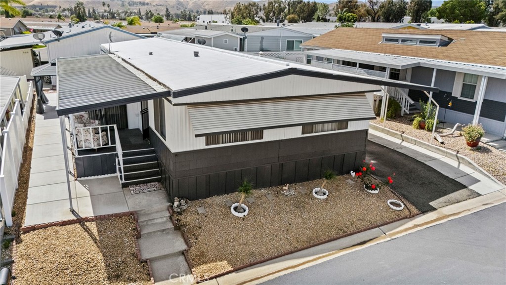 4000 Pierce Street, Unit 132 Riverside, CA 92505 - Photo 42 of 43 an aerial view of a house with roof deck
