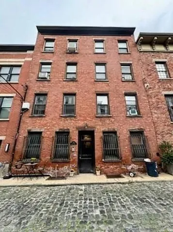 a front view of a building