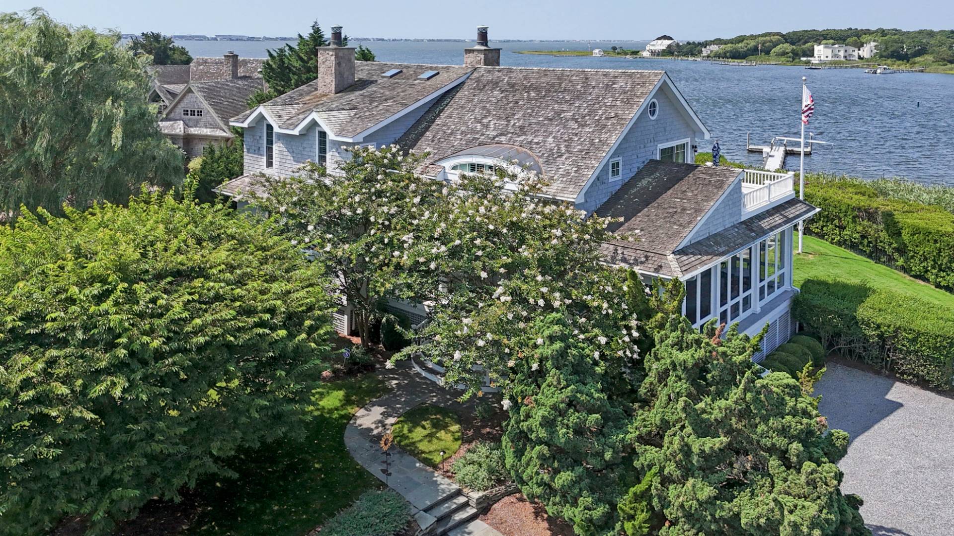 69 Shore Road Westhampton, NY 11977 - Photo 29 of 34 an aerial view of a house