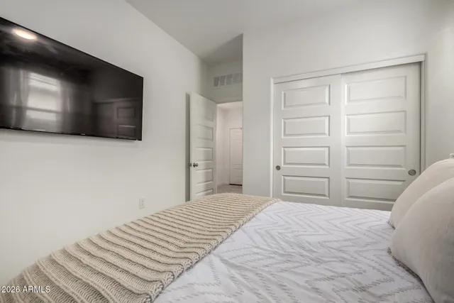 a room with gym equipment and a window