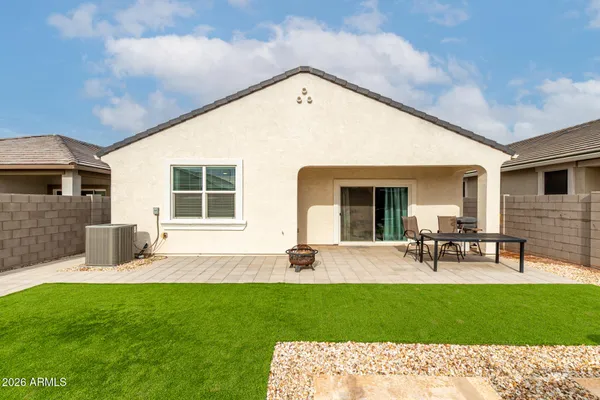 a view of a building with a street
