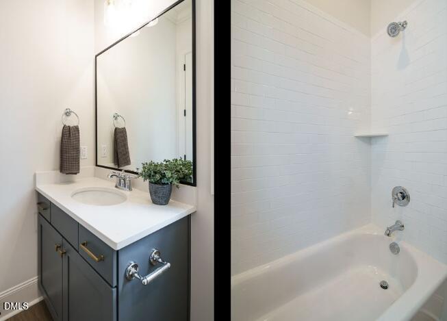 755 West Holly Springs Road Holly Springs, NC 27540 - Photo 29 of 45 a bathroom with a sink and a mirror