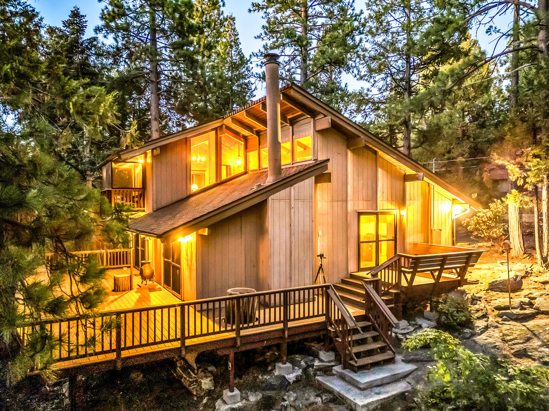25461 Shadow Oaks Idyllwild, CA 92549 - Photo 1 of 30 a street view from a balcony