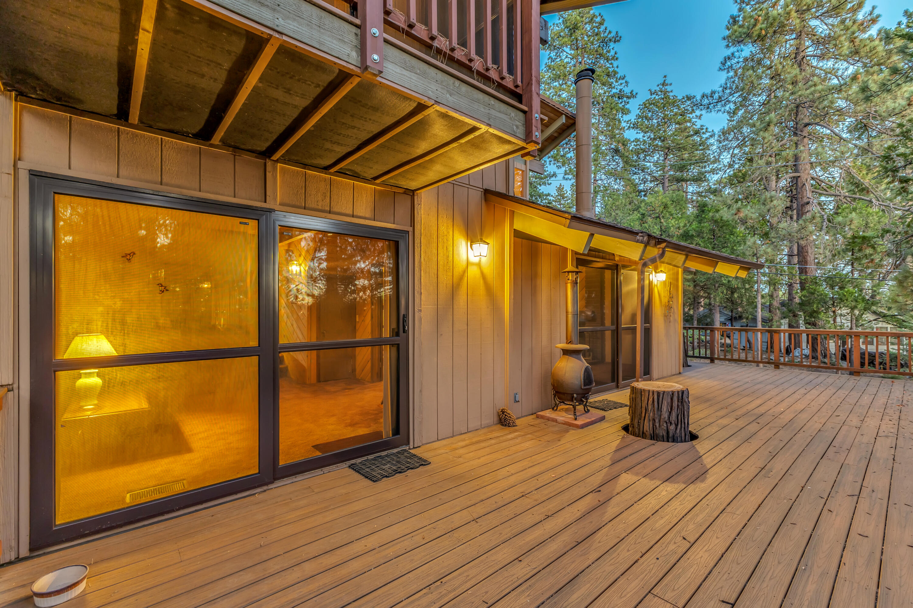 25461 Shadow Oaks Idyllwild, CA 92549 - Photo 17 of 30 a view of outdoor space with wooden floor and iron stairs