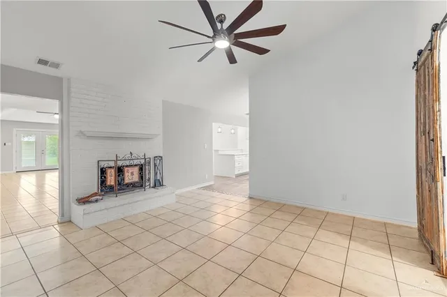a view of a livingroom with a chandelier