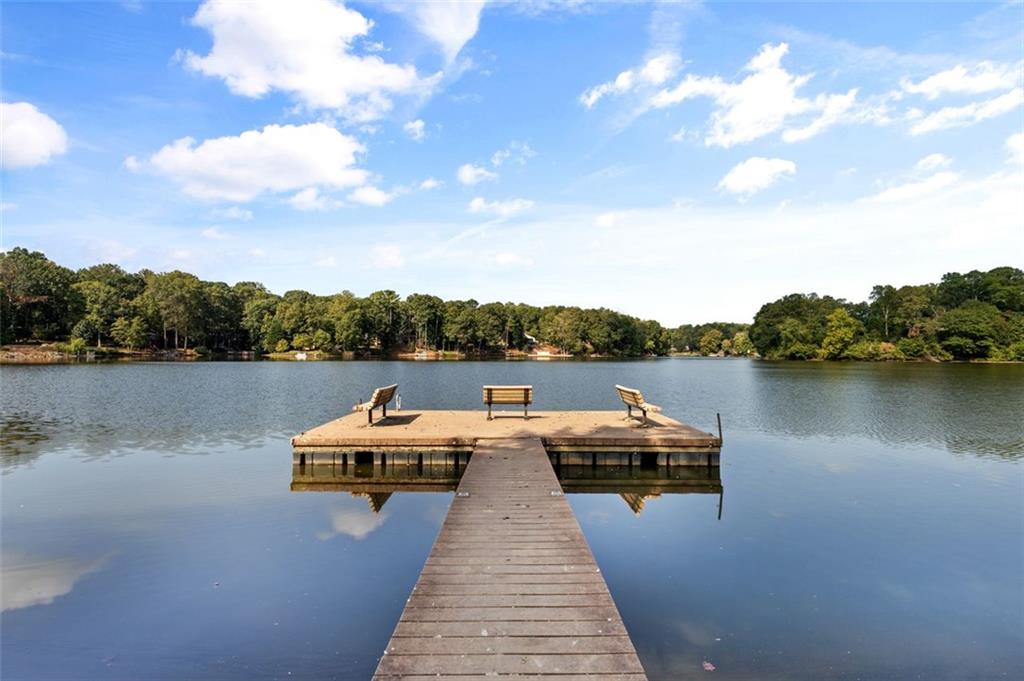 2888 Cardinal Trace Duluth, GA 30096 - Photo 49 of 51 a view of a lake with sitting area