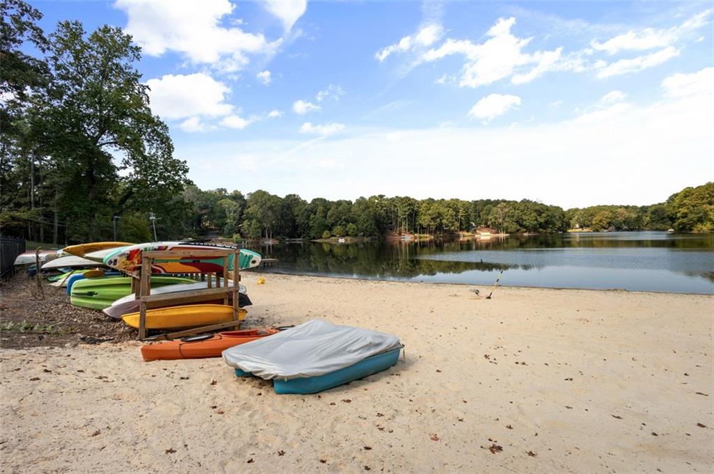 2888 Cardinal Trace Duluth, GA 30096 - Photo 51 of 51 a backyard of a house with lots of green space and fountain