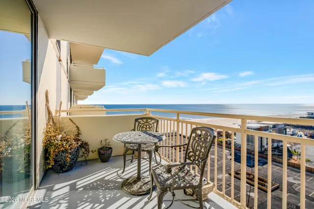 a view of a ocean from a balcony