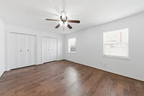 a view of a room with storage