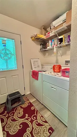 a room with storage and utility