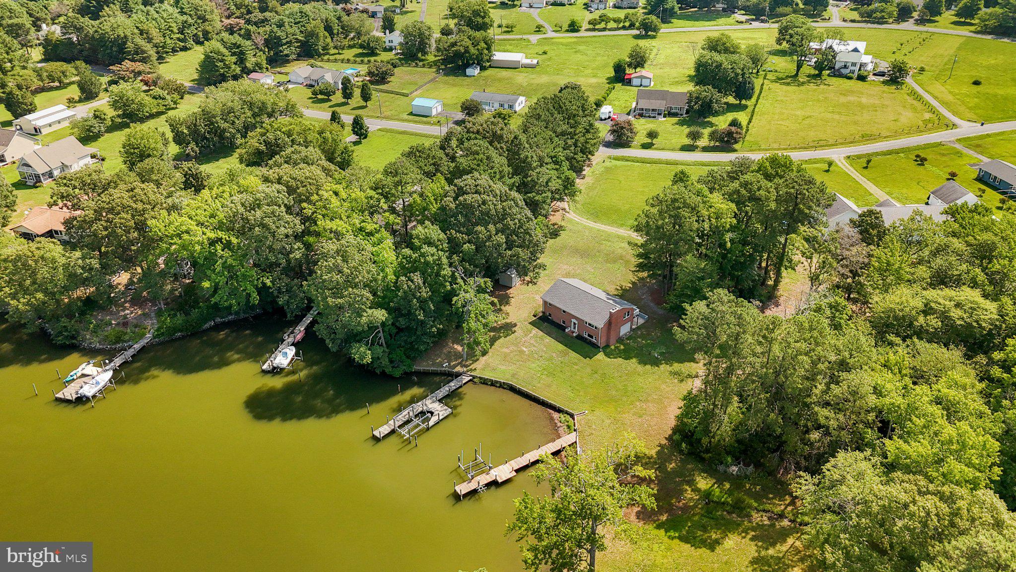279 Harbor Drive Reedville, VA 22539 - Photo 72 of 97 Lakeside retreat with lush greenery.