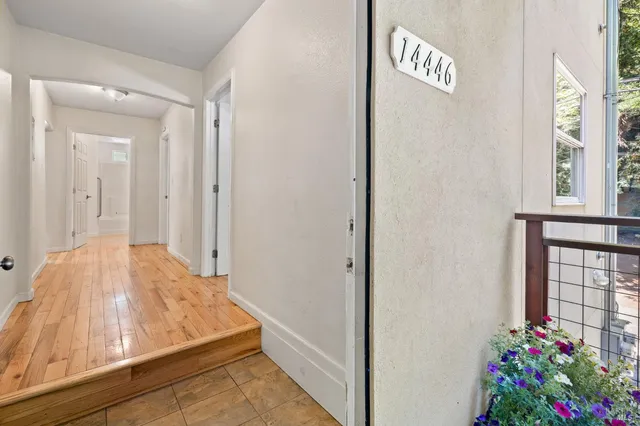 a view of front door