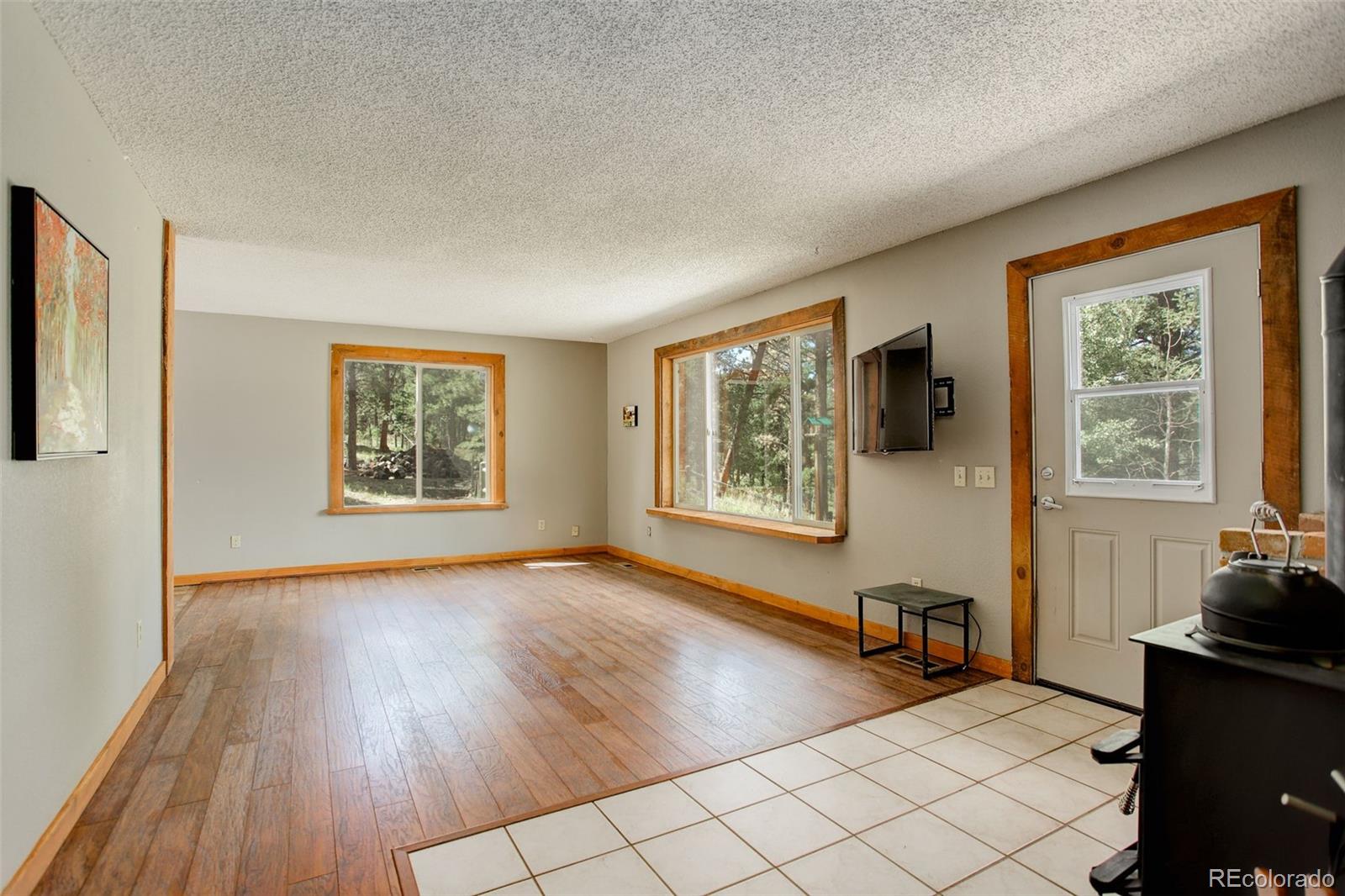 307 Hitchrack Road Bailey, CO 80421 - Photo 15 of 30 a view of a livingroom with wooden floor and furniture