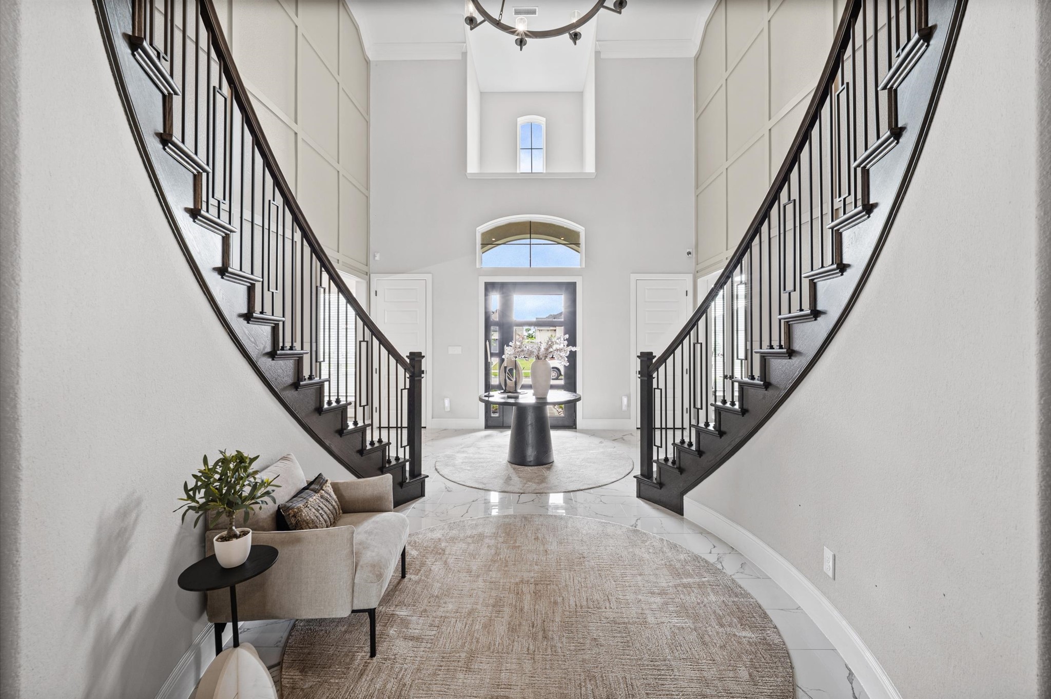 4923 Grapevine Lane Manvel, TX 77578 - Photo 5 of 49 a view of entryway and hall with wooden floor