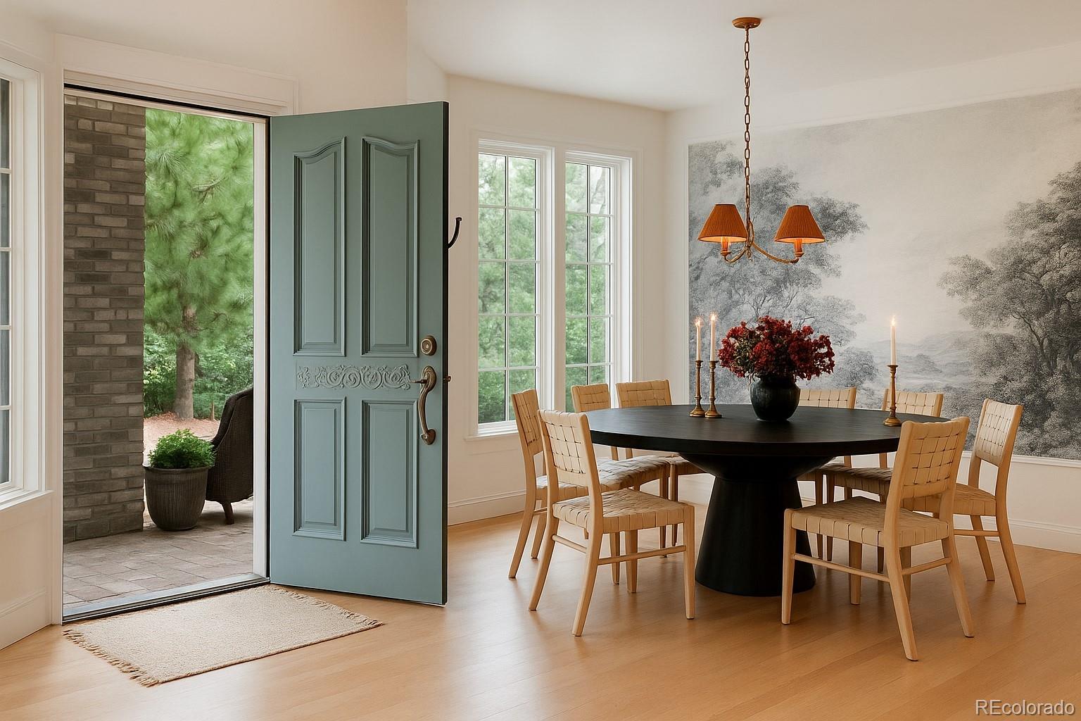 475 Silbrico Way Castle Rock, CO 80108 - Photo 6 of 50 a view of a dining room with furniture window and outside view