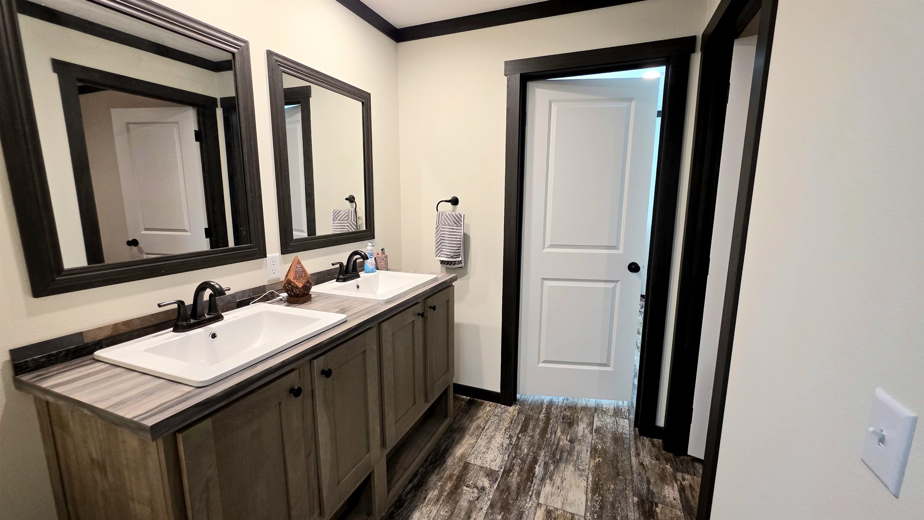350 George Lane Michie, TN 38357 - Photo 11 of 19 a bathroom with a sink a mirror and a vanity