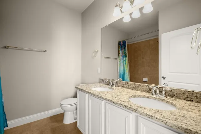 a view of a swimming pool with a yard