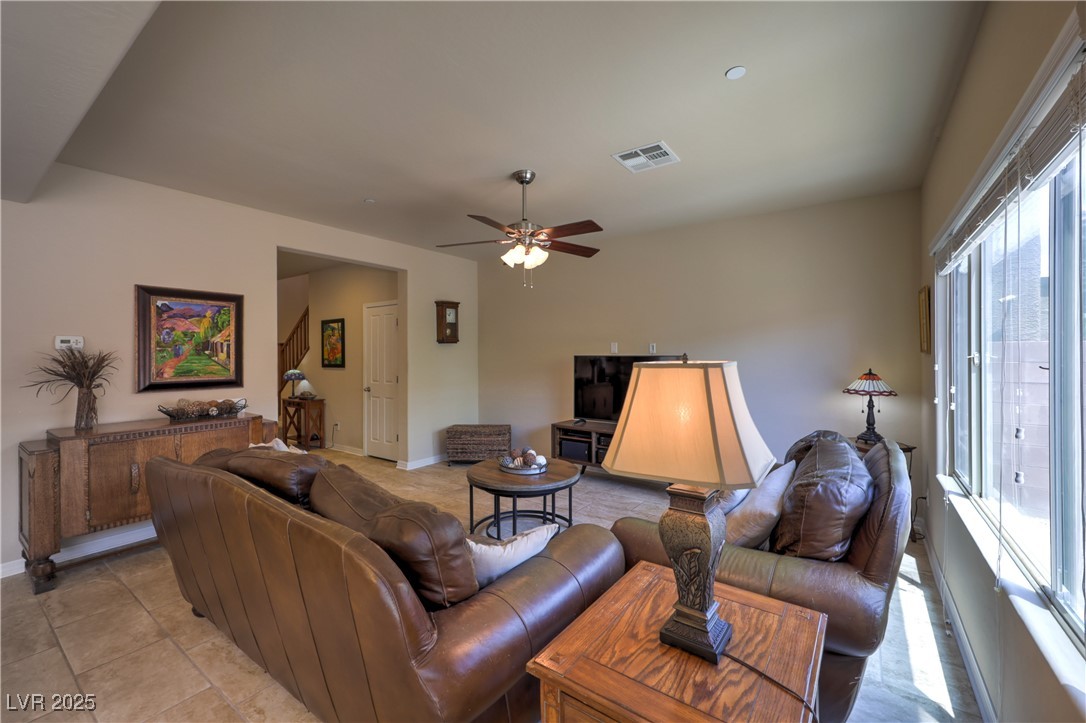 2373 Rue Royale Street Henderson, NV 89044 - Photo 8 of 29 Living room with plenty of natural light, a ceilin
