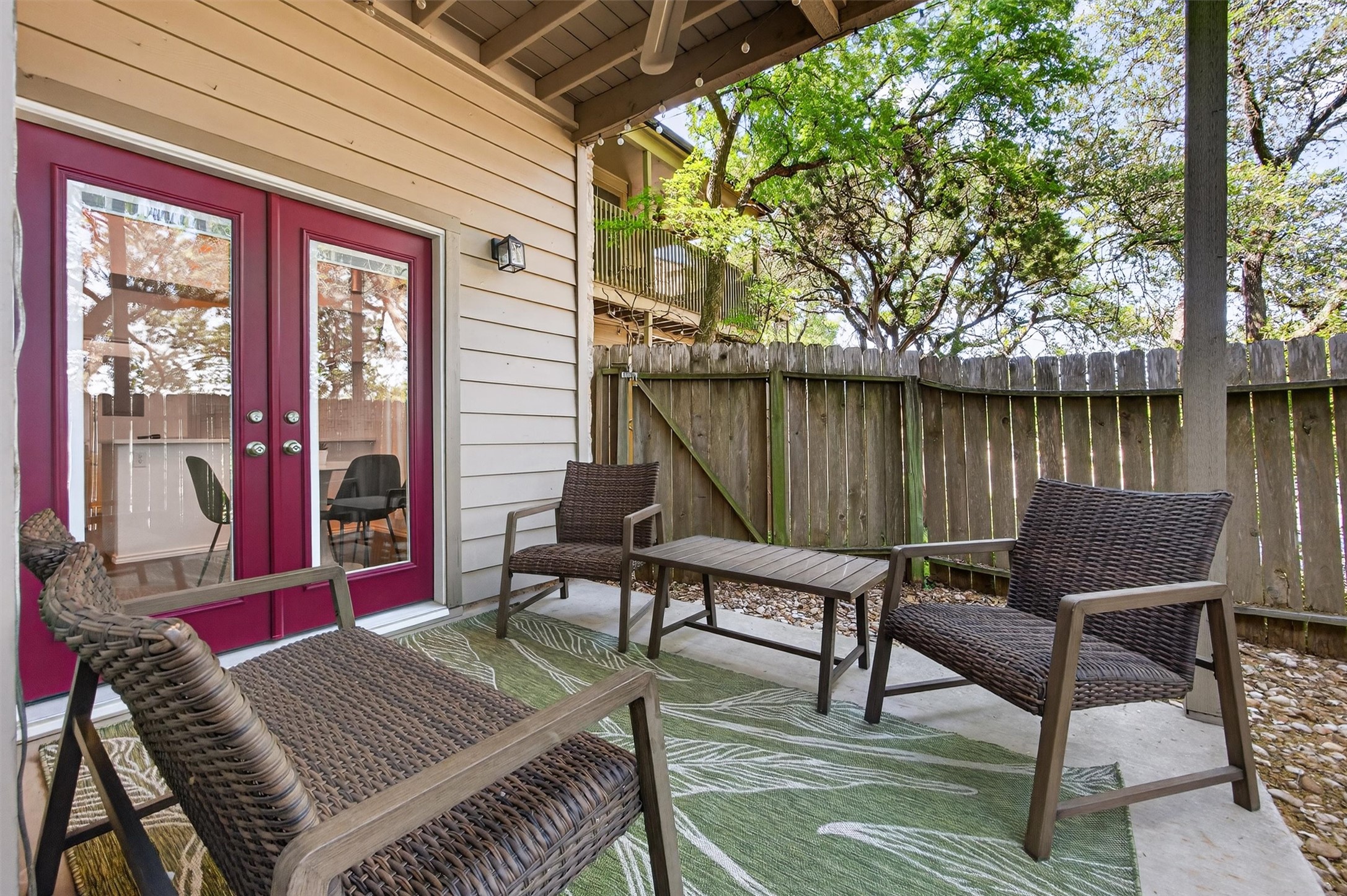 3809 Spicewood Springs Road, Unit 103 Austin, TX 78759 - Photo 27 of 39 Private fenced yard with covered patio.
