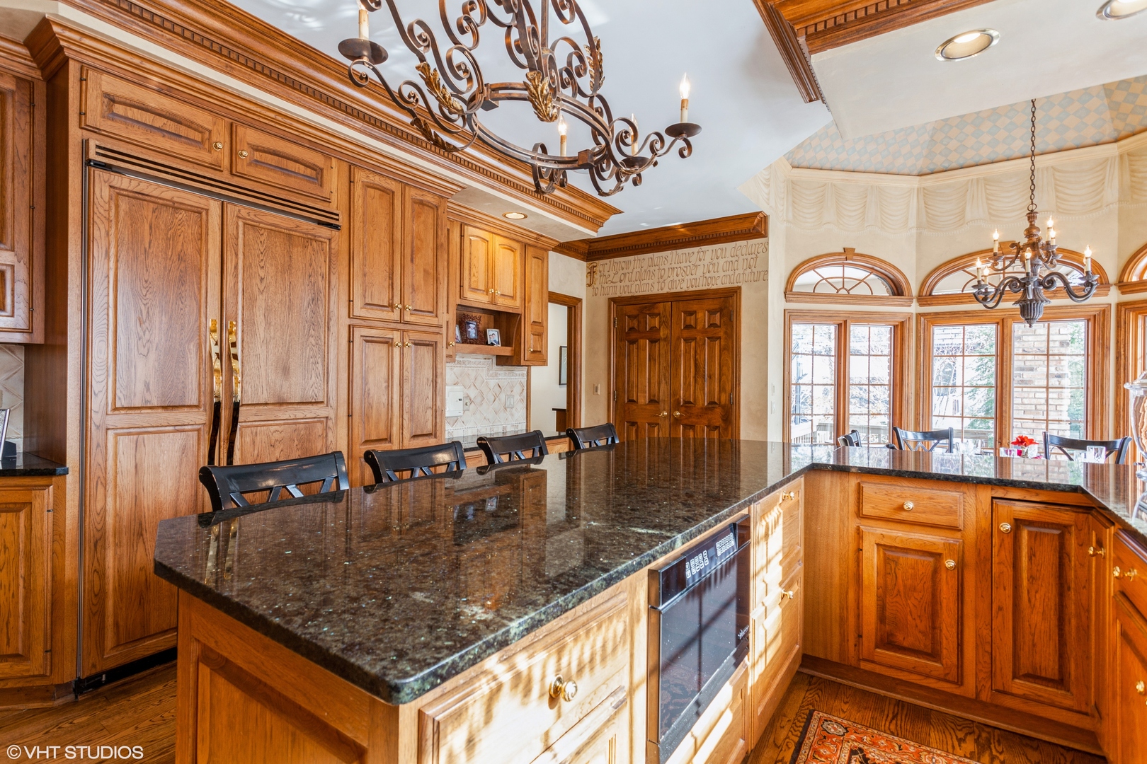 136 Circle Ridge Drive Burr Ridge, IL 60527 - Photo 23 of 38 a bathroom with a granite countertop sink and a large mirror