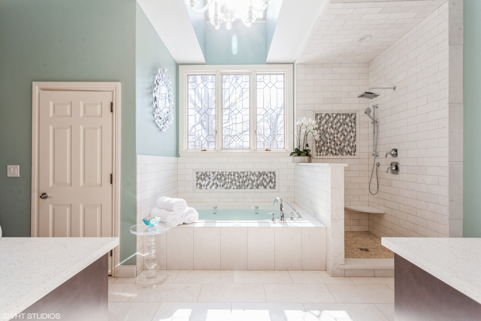 136 Circle Ridge Drive Burr Ridge, IL 60527 - Photo 27 of 38 a white bath tub sitting in a bathroom next to a window