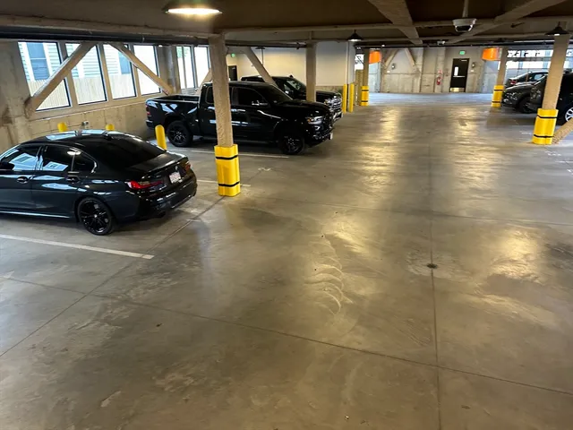 a view of a cars parking space