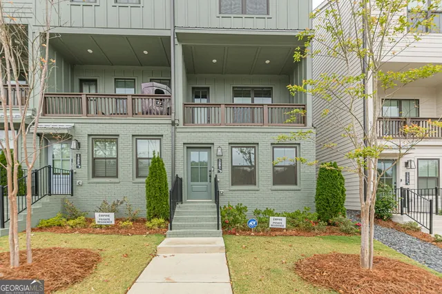 a front view of a house