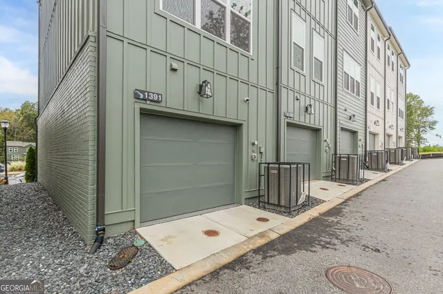 a front view of a building