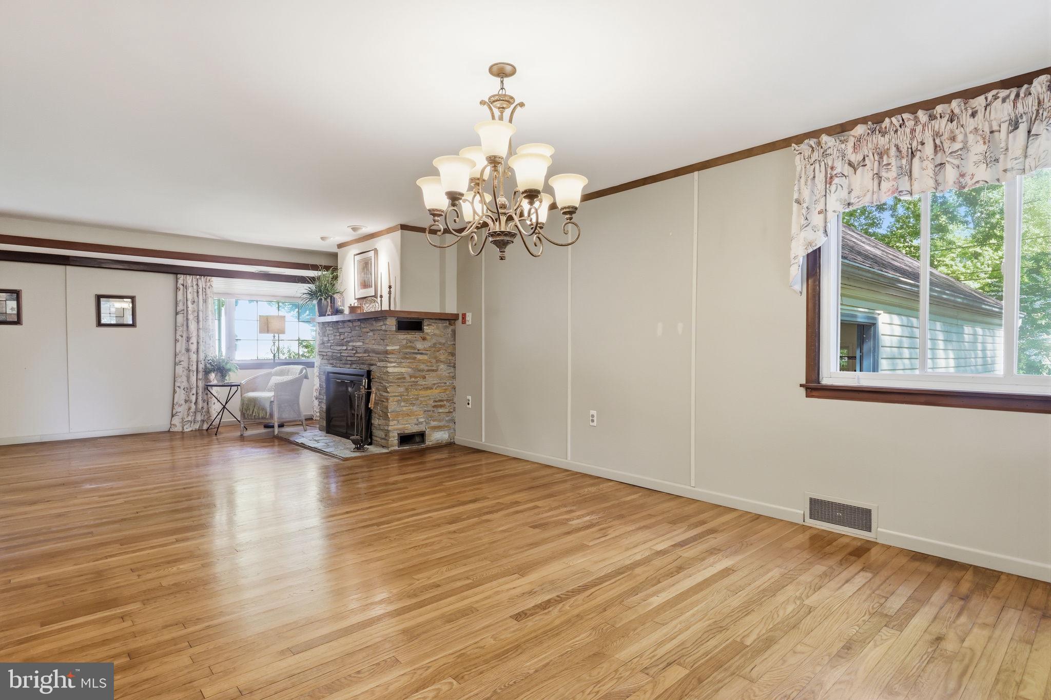207 West Ferry Road Yardley, PA 19067 - Photo 14 of 50 a view of a livingroom with a chandelier