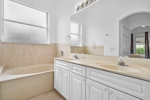 a bathroom with a sink and a bathtub