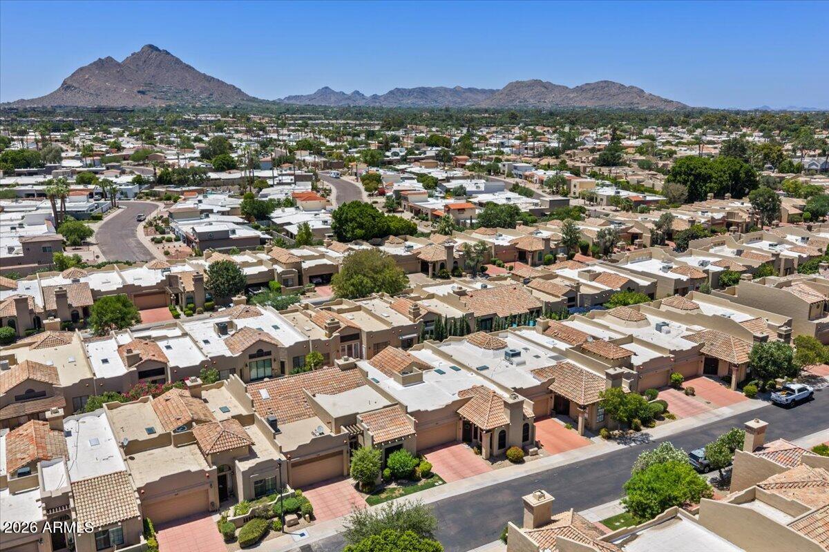 7955 East Chaparral Road, Unit 125 Scottsdale, AZ 85250 - Photo 9 of 56 Aerial Front of Home
